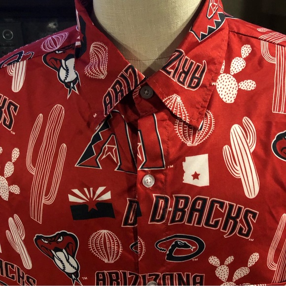Arizona Diamondbacks Baseball Camp Shirt Hawaiian Style by Tyson Cactus … - Picture 3 of 5